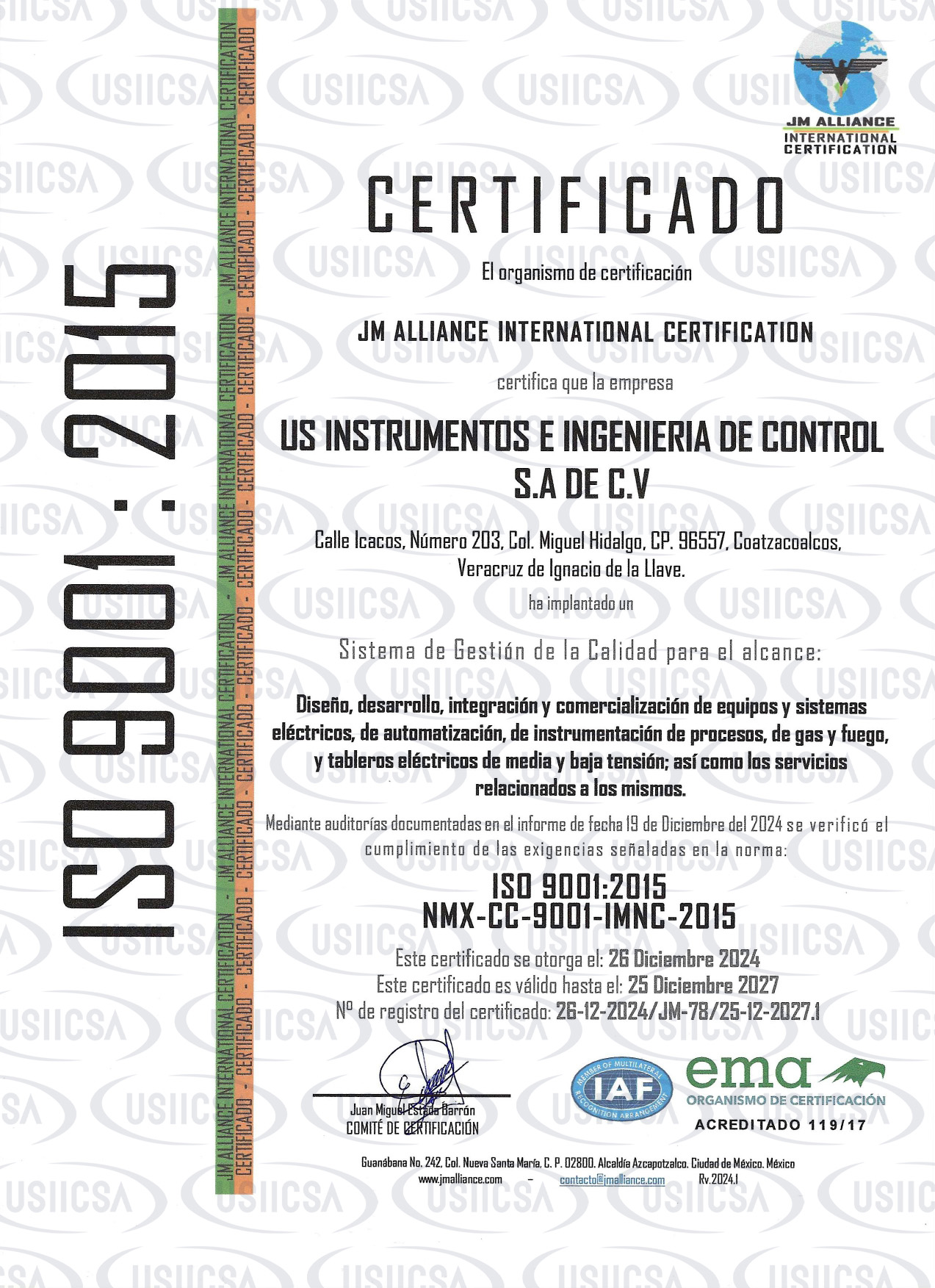 ISO 9001:2015 – Gestión de la Calidad